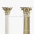 high quality luxury golden color Ionic Order stone marble columns for building house interior decoration